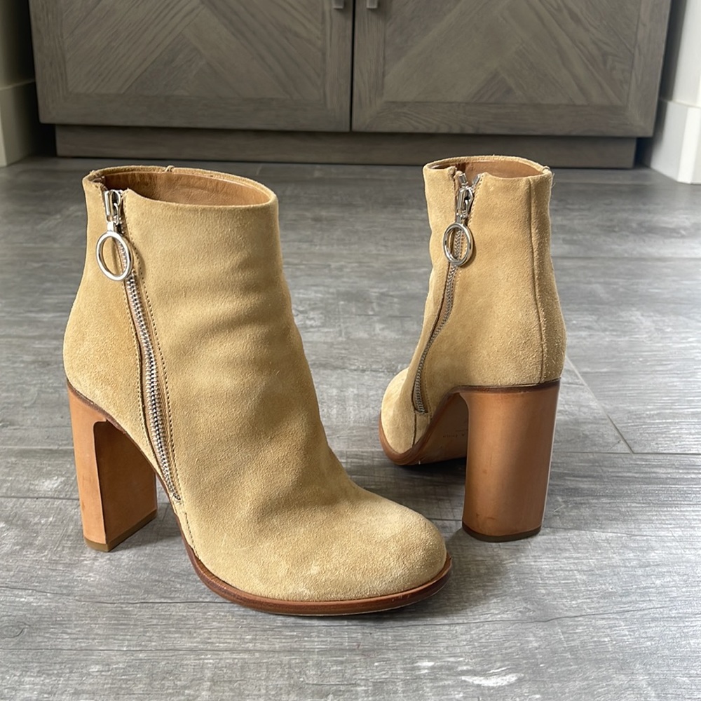 Rag & Bone tan suede ankle boots